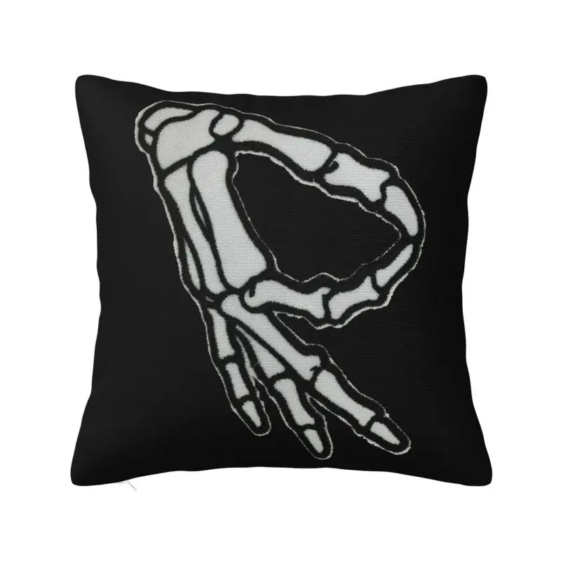 Circle Game Meme Skeleton Cushion Covers Sofa Living Room Square Pillow Case 45x45