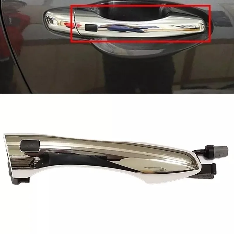 Original 82661C5710 82651C5710 Front chrome Outside Door Handle LH RH for KIA Sorento 15-18 Exterior Door Handle have button