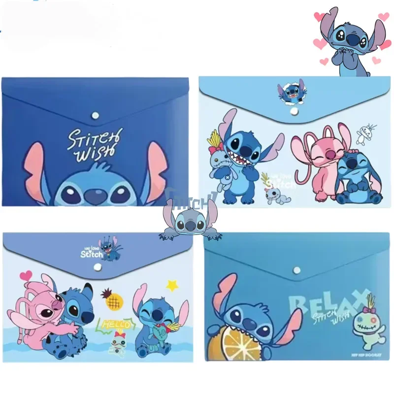 1/5 قطعة أكياس المستندات غرزة A4 حجم أزرار خاطفة شفافة سعة كبيرة أوراق اختبار تخزين الاطفال اللوازم المدرسية