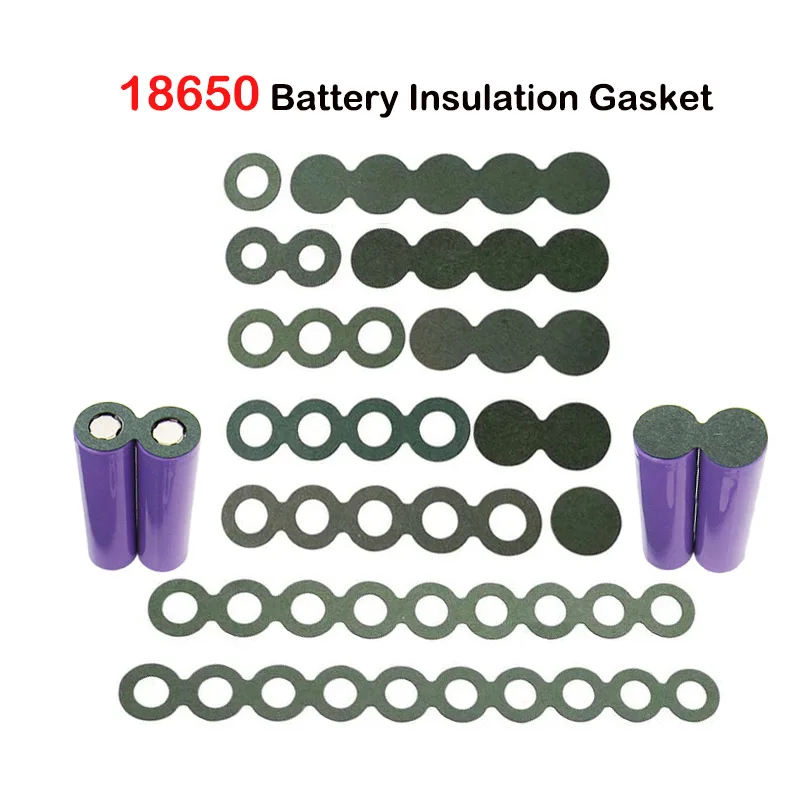 18650 Li-ion Battery Insulation Gasket Barley Paper Lithium Pack Cell Positive Electrode Insulated Pads Adhesive Hollow Solid