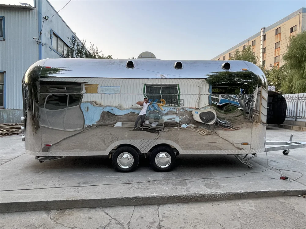 Caminhões de comida de pizza van carrinho de cachorro-quente cozinha móvel trailer de comida para churrasco com equipamentos de cozinha completos
