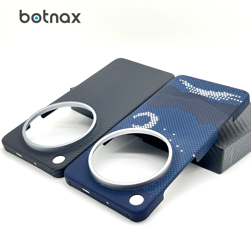 

botnax Carbon Fiber Case for Oppo Find X9 Ultra Cover Magnetic MagSafe Anti-Scratch Hard Aramid Shockproof Skin Coque Shell