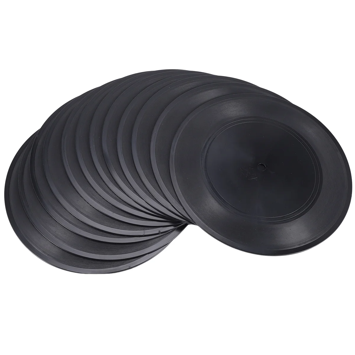 اسطوانة فينيل لديكور الغرف ، سجلات فينيل فارغة ، ديكور أسود ، ديكور مزيف ، 7 في ، 12