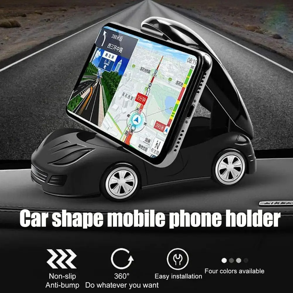 Supporto per cellulare a forma di auto modello di veicolo rotante a 360 gradi forma stabile supporto per Clip Mobile supporto per telefono da auto