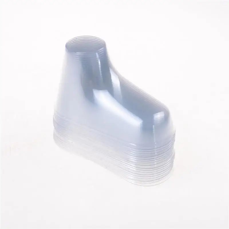 10pcs Plastic Transparent Foot Model Sock Molds Paste Extrusion Display Gift Shoe Packaging 8/10/12cm Booties Mould.