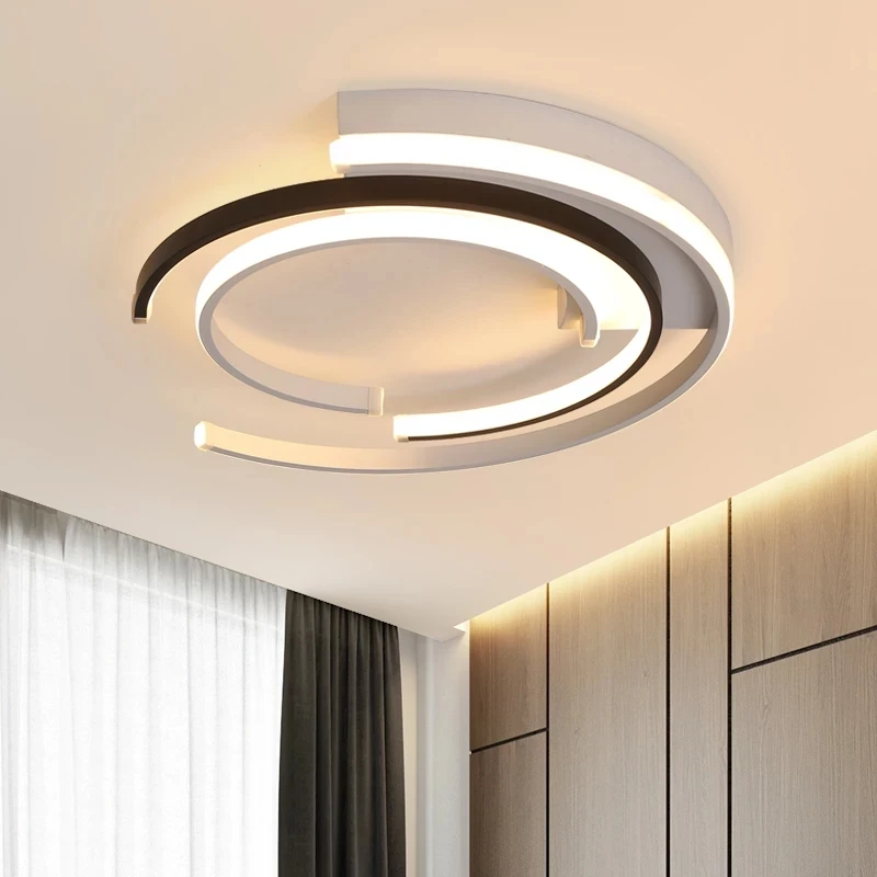 Plafonnier LED au design nordique moderne, luminaire décoratif de plafond, idéal pour une chambre à coucher, nouveau modèle