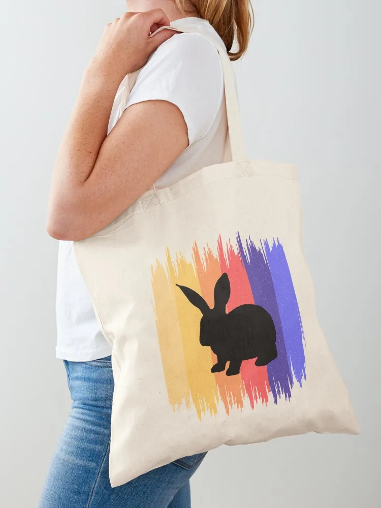 

Bunny Rabbit Vintage Tote Bag custom canvas bag Women's shopper bag Women's beach bags shoping