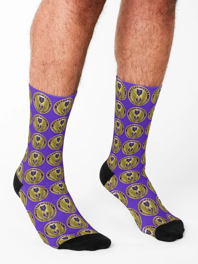 Purple Heart Medal Socks luxe hockey anime hiking Women's Socks Men's