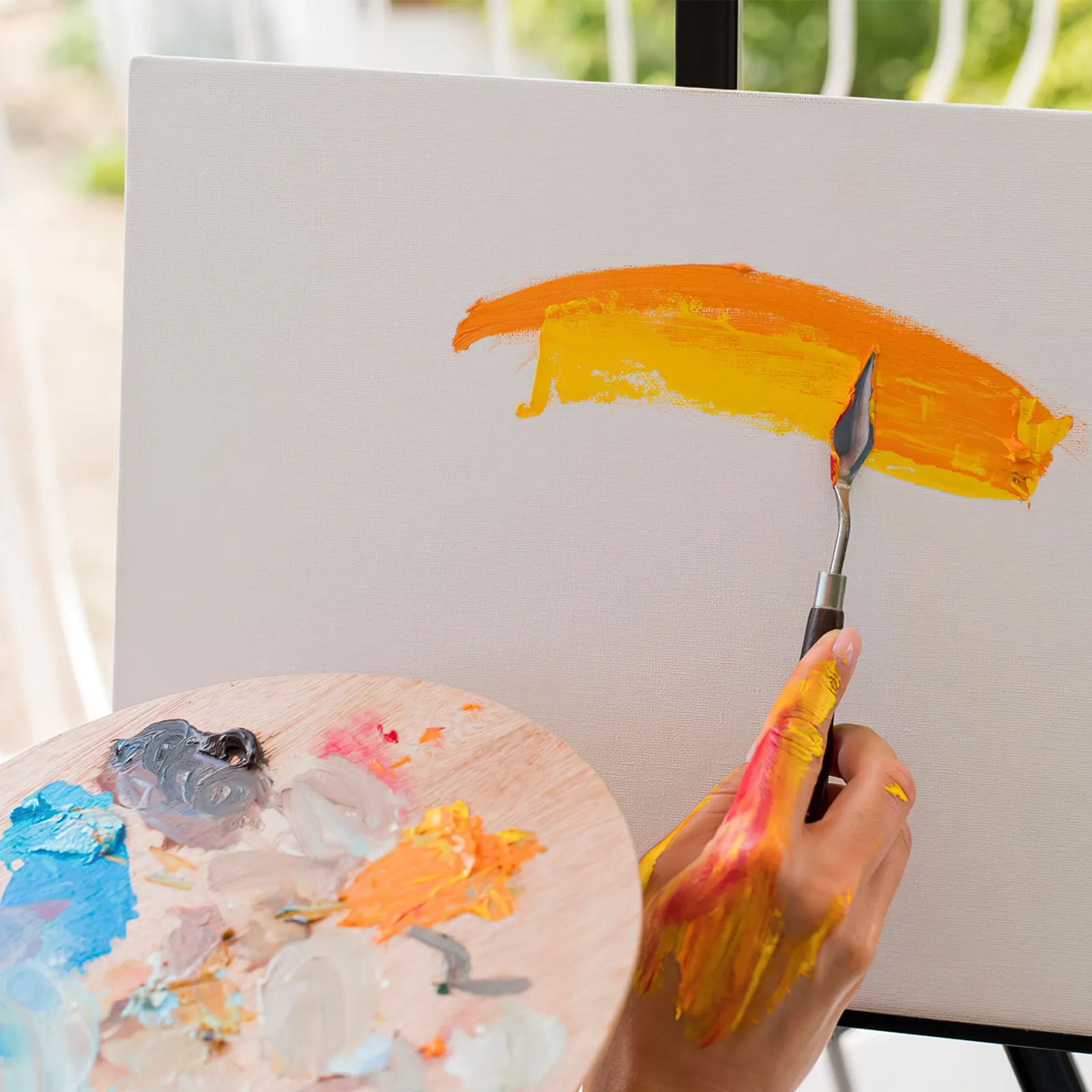 

12Pcs Blank Canvas Cotton Painting Boards Mini Small Square Canvases Easy to Carry Stretchable for Oil Painting Drawing