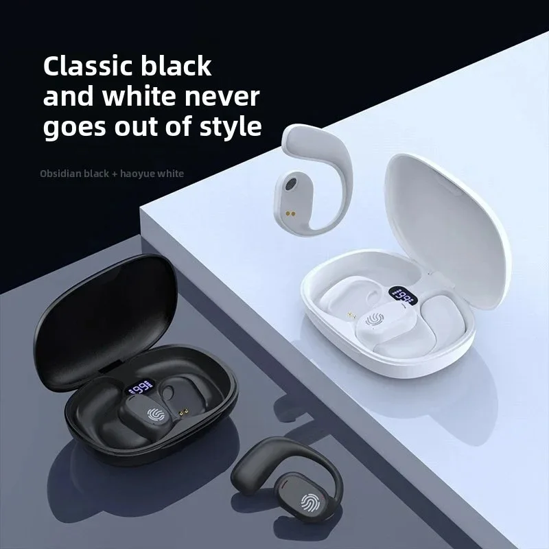 ワイヤレスオープンイヤー Bluetooth ヘッドフォン TWS タッチコントロールノイズリダクション HIFI 9D ステレオイヤホン防水スポーツイヤホン