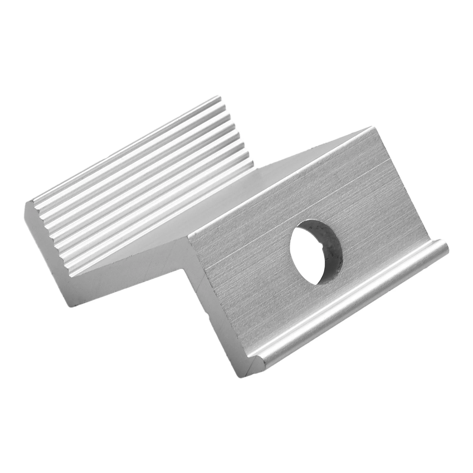 10 Pieces Aluminum Alloy Solar Panel Mount End Clamps PV Frame Height Compatibility 30mm/32mm/35mm/40mm for Roof Installations