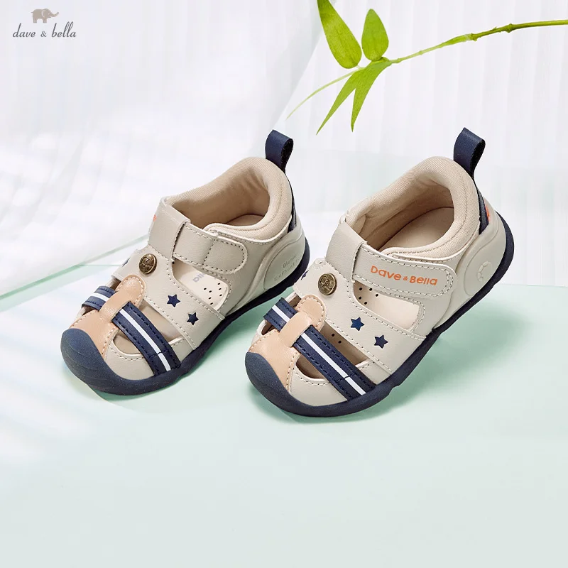 Dave Bella Baby Boys Summer Sandals Children Comfortable walking Shoes Birthday Party Sandals Baby Outdoor Sandalias DB2252108