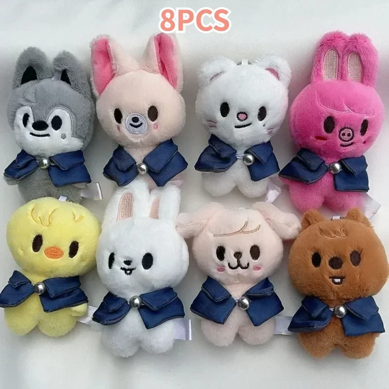 Kpop Plush Toys SKZS MAGIC SCHOOL Plushie Keychain Accessorie Bang Chan LeeKnow ChangBin HyunJin JiSung Felix SeungMin Christmas