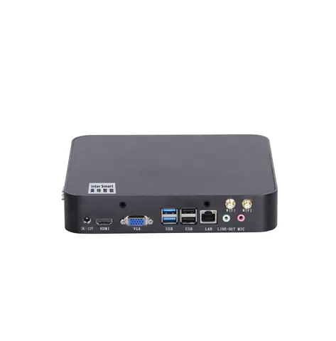 ELSKY Vendita Calda computer desktop PC linux Computer I7 7500 WIFI 4G GPS SIM Slot WIFI DC12V DDR3 RAM supporto display 4k