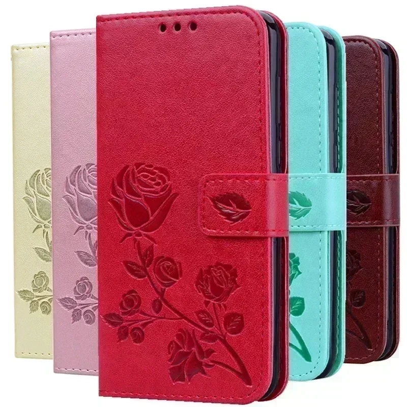 Rose Flower Leather Case For Samsung Galaxy S8 S9 Plus S7 S6 Edge S5 S4 J3 J5 J7 A3 A5 J1 2016 2017 J2 Grand Prime Flip Cover