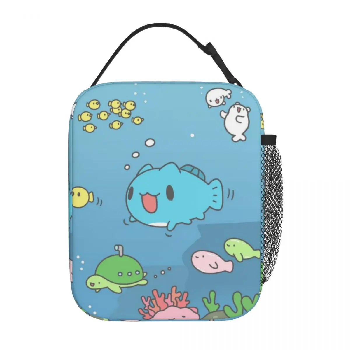 Bugcat Capoos Six Legs Blue Cat Thermal Insulated Lunch Bag for School Portable Food Container Bags Cooler Thermal Food Box