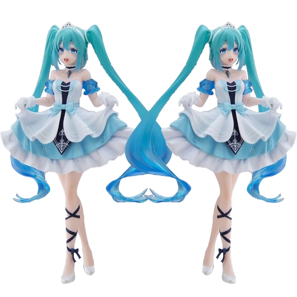Anime Hatsune Miku 19 cm Cinderella Fairy Tale Wonderland Figur, ein Geschenk für Mädchen, ein Anime-Modell-Ornament.