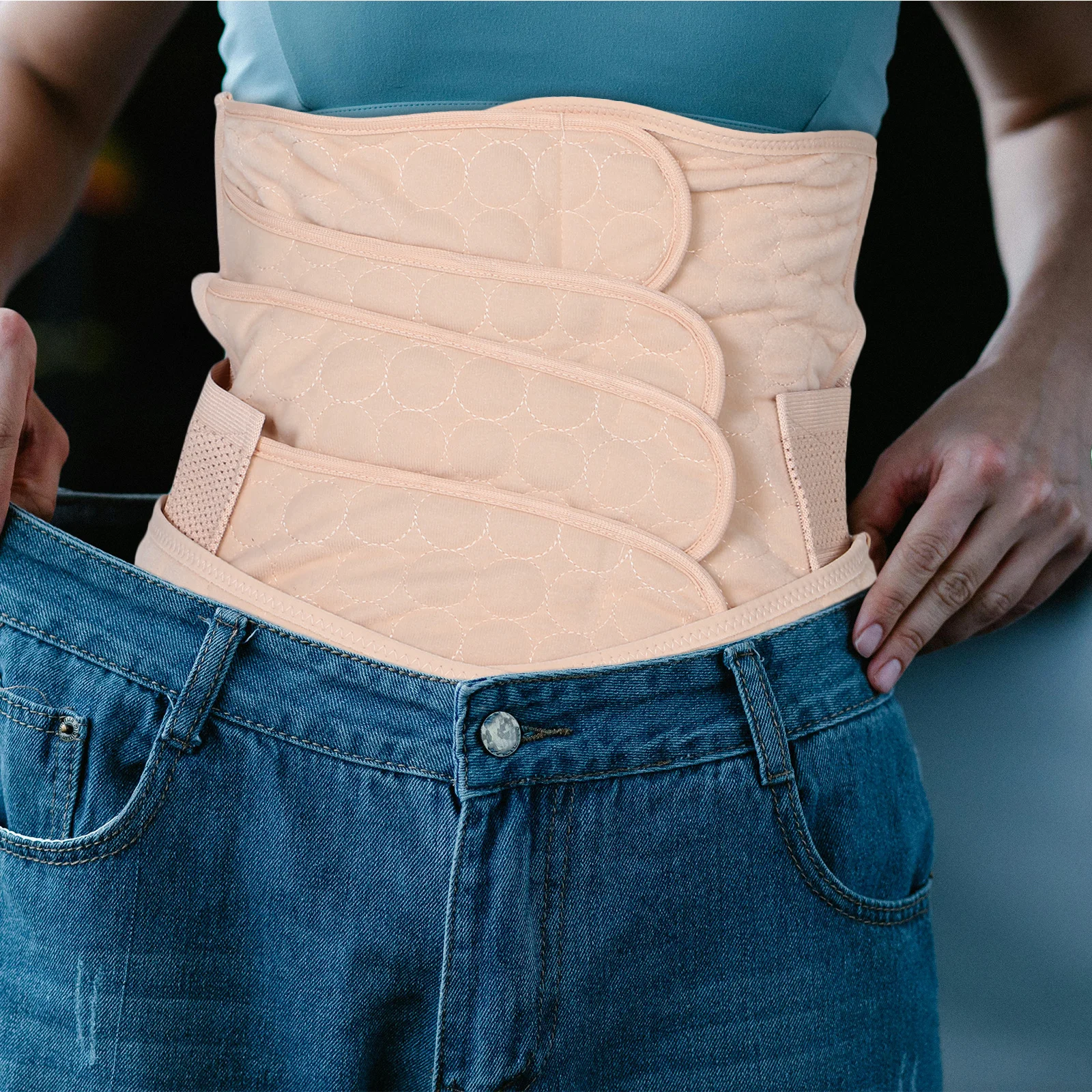 

Postpartum Belly Band Abdominal Binder For Women Adjustable Breathable Maternity Support Belt Recovery Waist Girdle