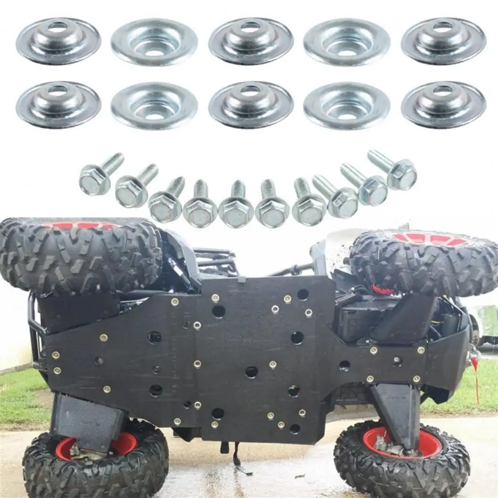 Boulon de rondelle de plaque de protection UTV, 7556065, 7518529 pour General Ranger RS1 RZR 500, 570, 700, 800, 900, 1000, 10 pièces