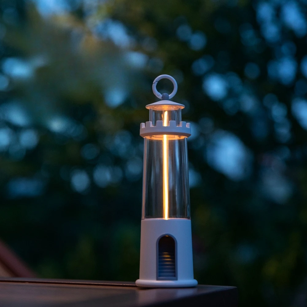 

Tower lamp outdoor camping lamp magnetic base portable rechargeable USB hanging tent atmosphere camping lamp