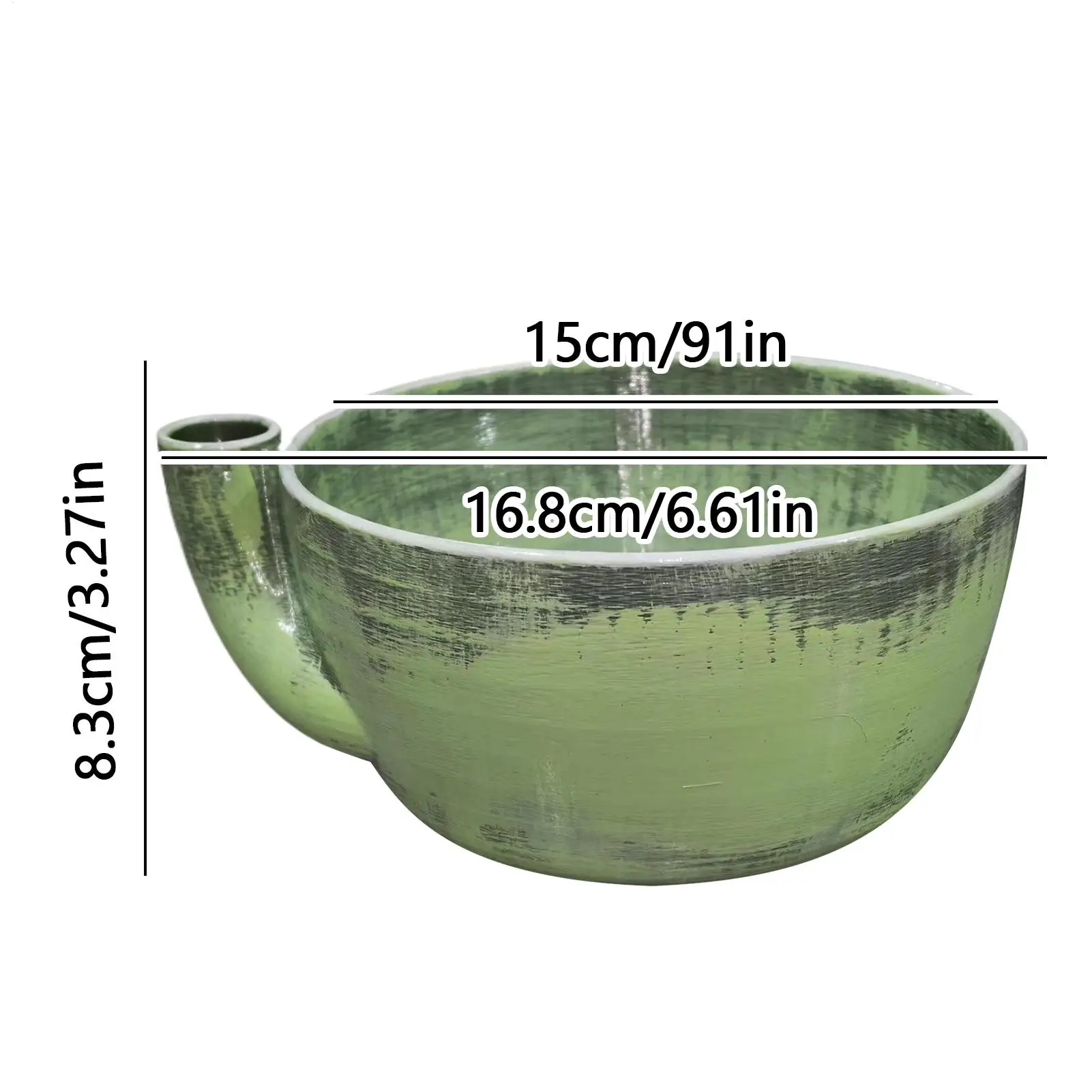 Imitation Ceramic Berry Swirl Bowl Drain Holes Center Cone Design  with Drain 360 Vortex Cleaning Kitchen Colander Tool - view 6