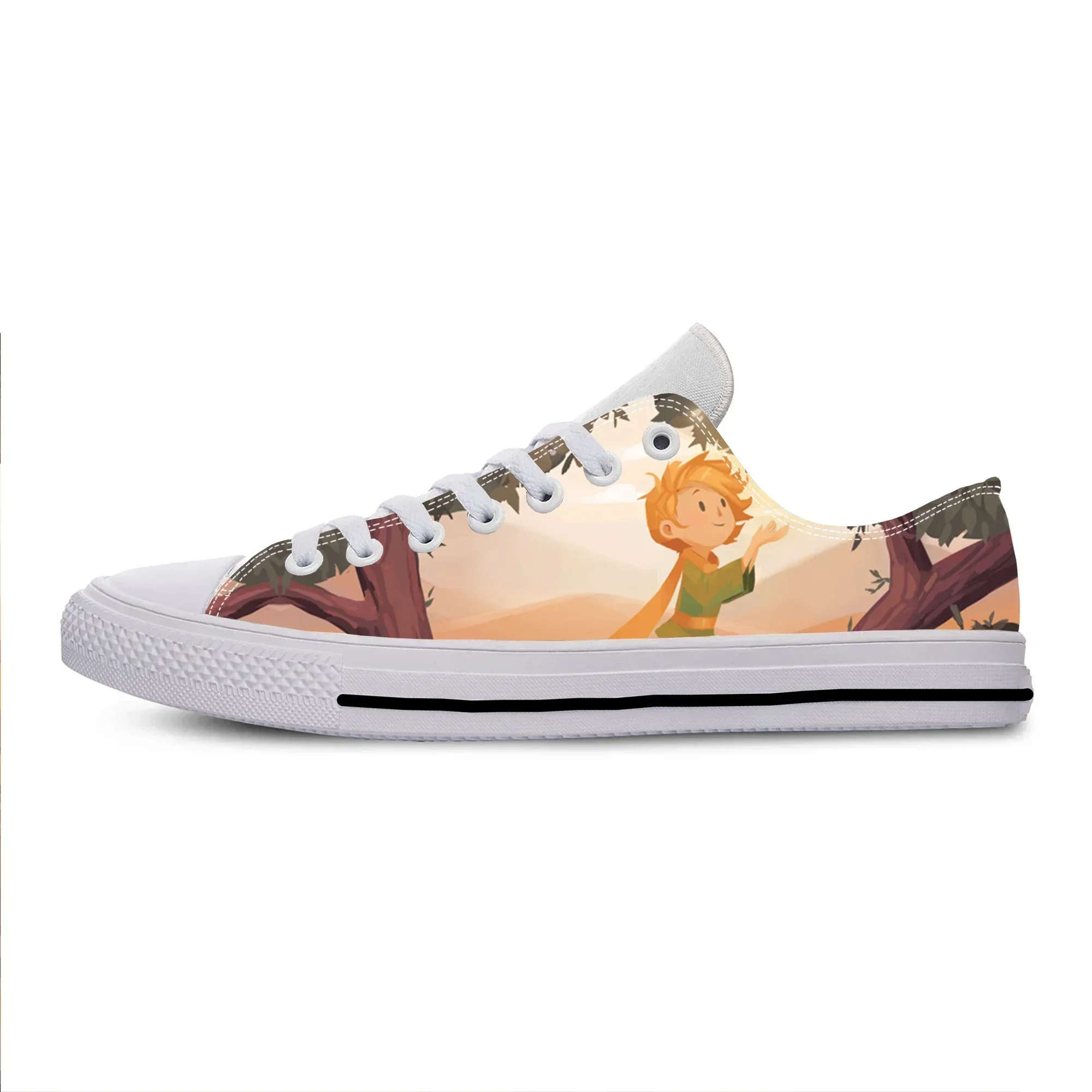 

Anime Cartoon Manga Comic Little Prince Cool Funny Casual Cloth Shoes Low Top Lightweight Breathable 3D Print Men Women Sneakers