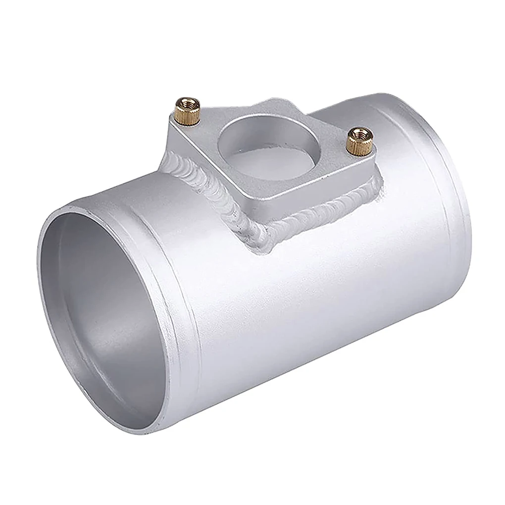 อะแดปเตอร์เซ็นเซอร์วัดการไหลของอากาศแบบยูนิเวอร์แซล พร้อมเกจวัด ตัวฐานยึดทำจากอลูมิเนียมอัลลอยด์ อุปกรณ์ซ่อมรถยนต์ อะไหล่ทดแทน