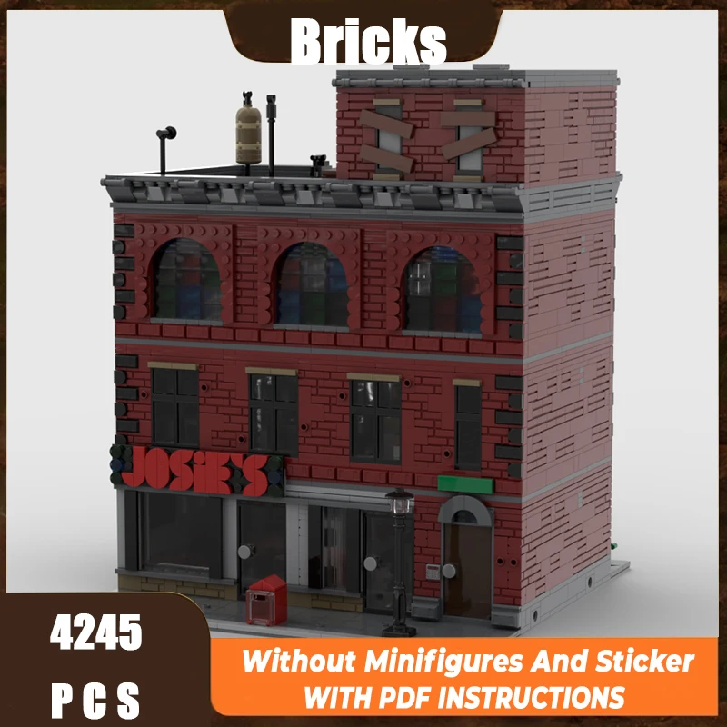 

Изысканный новый продукт MOC, строительный блок, модель здания с видом на улицу, технология hell, модульная детская игрушка, подарок, набор для сборки «сделай сам»