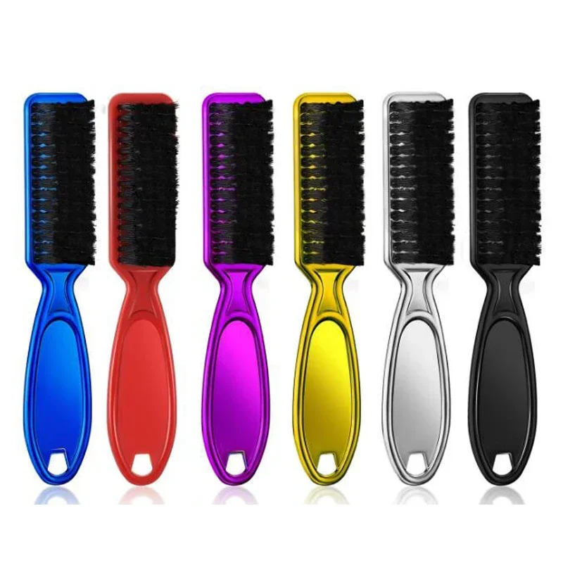 

Fade Brush Hair Comb Scissors Cleaning Brush Barber Shop Skin Plastic Handle Hairdressing Soft Cleaning Brush Hair Styling Tools