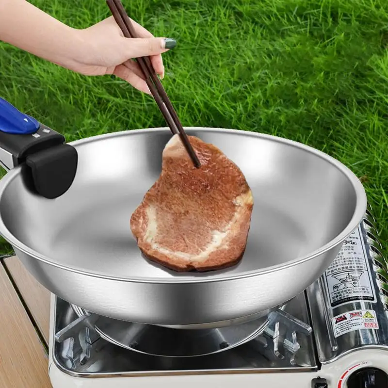 

Nonstick Frying Pans Frying Pans With Detachable Handle Stainless Steel Cookware Skillet Non Stick Portable Pots And Pans For RV