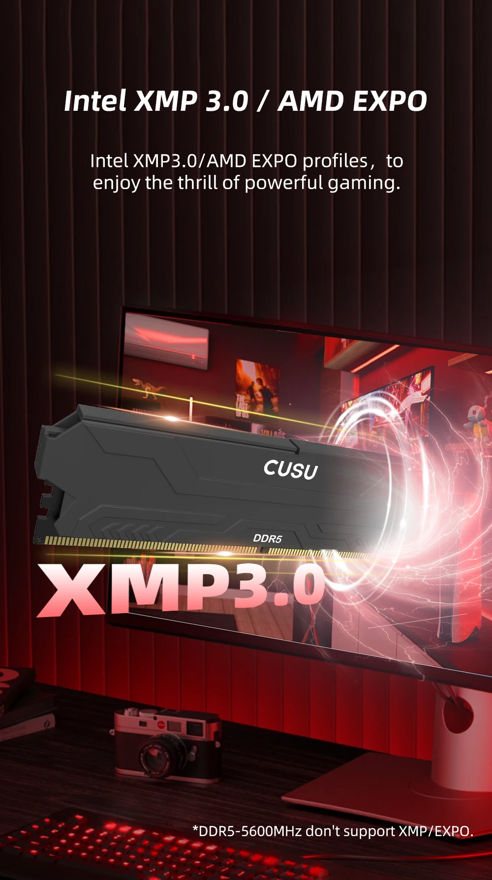 CUSU DDR5 32GB 16GBx2 6000MHz 램 데스크탑 UDIMM