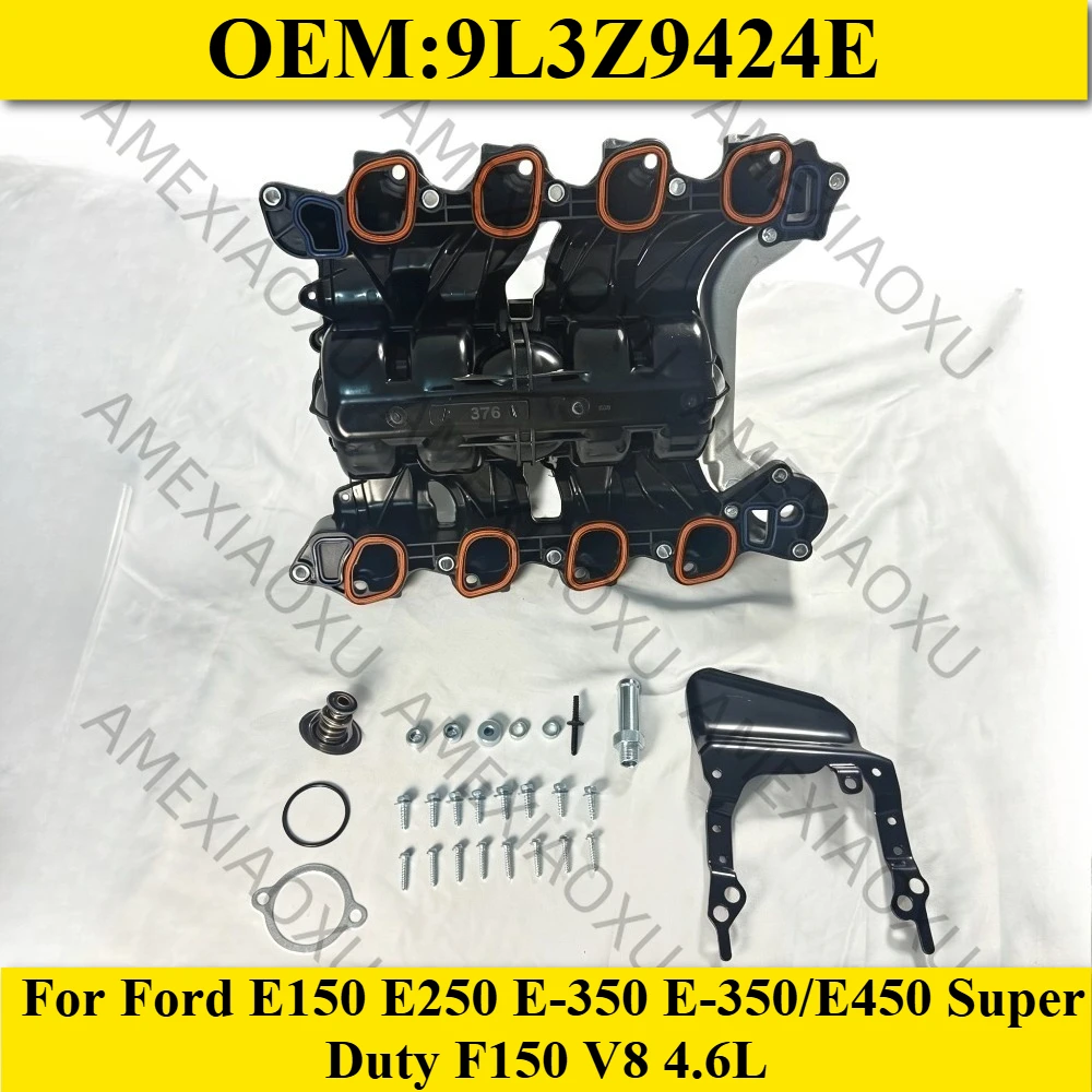 Brand New 4.6L Air Intake Manifold For Ford E150 E250 E-350 E-350/E450 Super Duty F150 V8 4.6L 9L3Z9424E 615-376