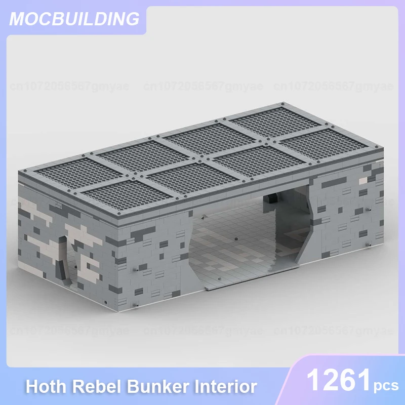 Hoth Defense & DF.9 Turret Rebel Bunker Front Gate & Interior Model MOC Building Blocks DIY Assemble Bricks Toys Gifts 1261PCS