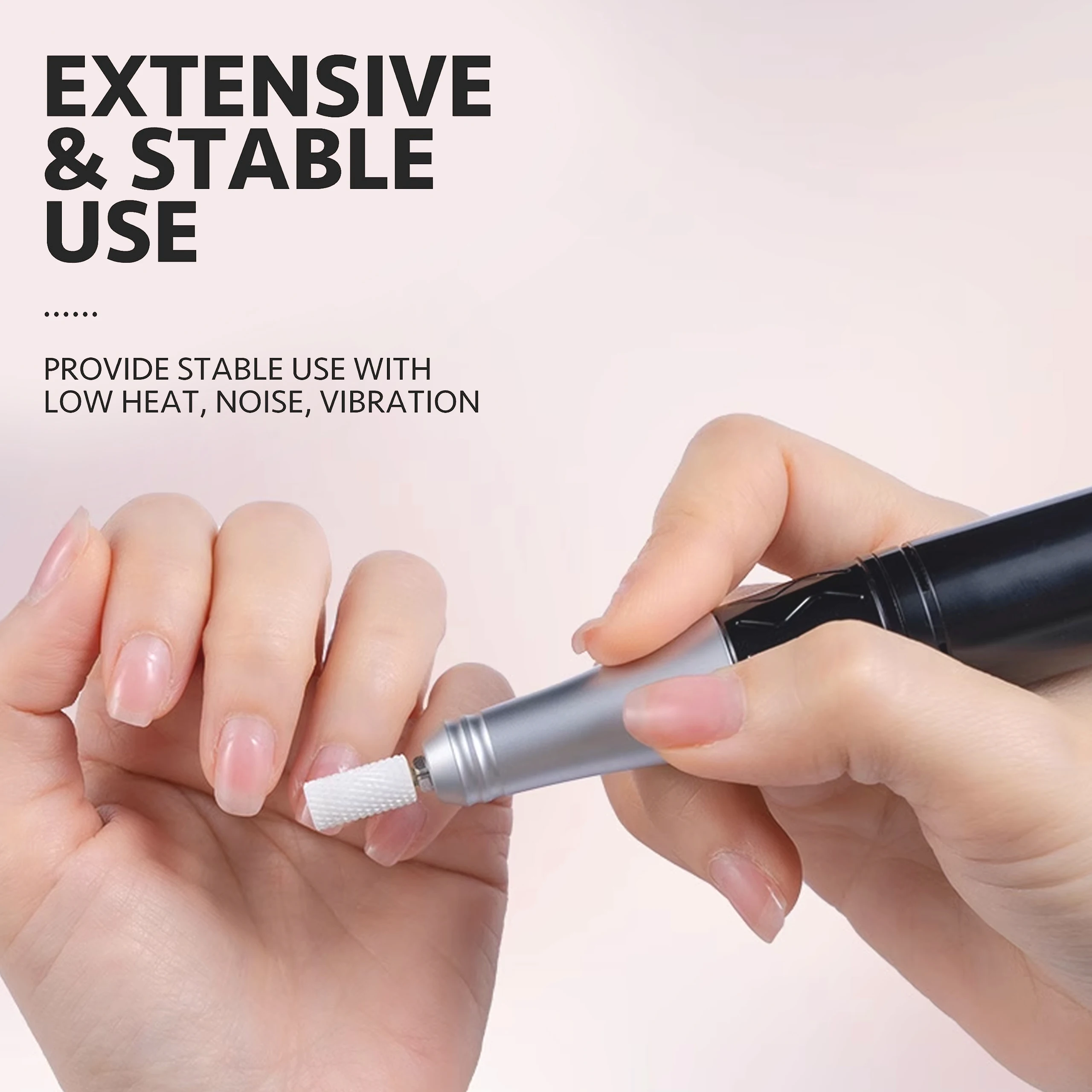 أداة تلميع احترافية لباديكير الأظافر آلة تلميع جل الأكريليك المحمولة مزيل 35000 دورة في الدقيقة مثقاب أظافر مع 6 مثقاب أظافر ب #3