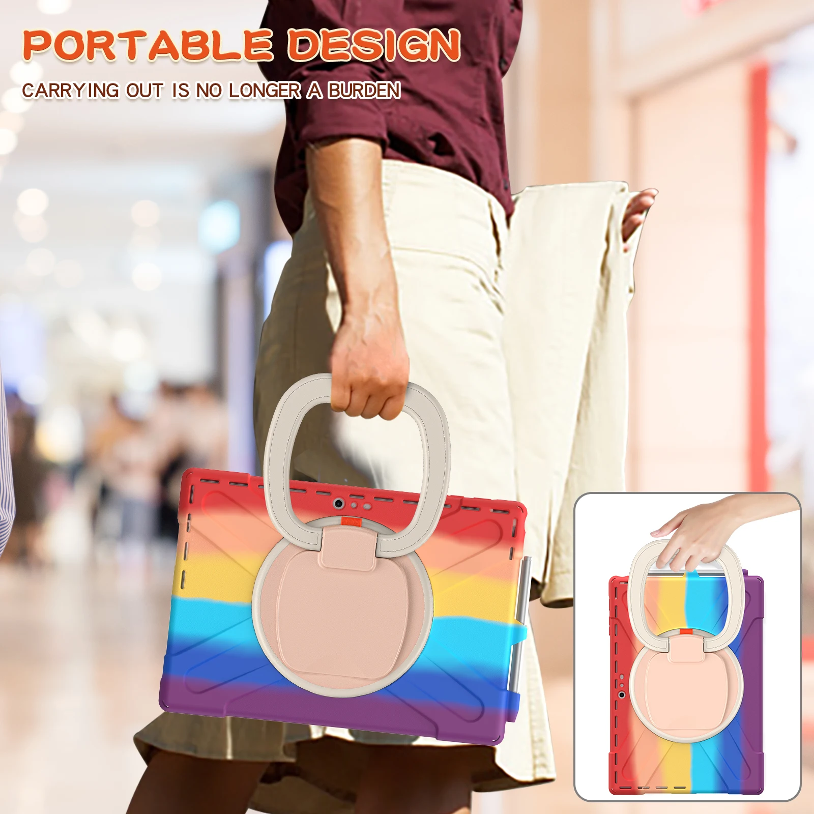 Mode tasche für Surface Pro 4/5/360 6/7 ° Drehst änder/Hands ch laufe stoß feste Abdeckung für Microsoft Surface Pro 4/5/-- 5 Farben