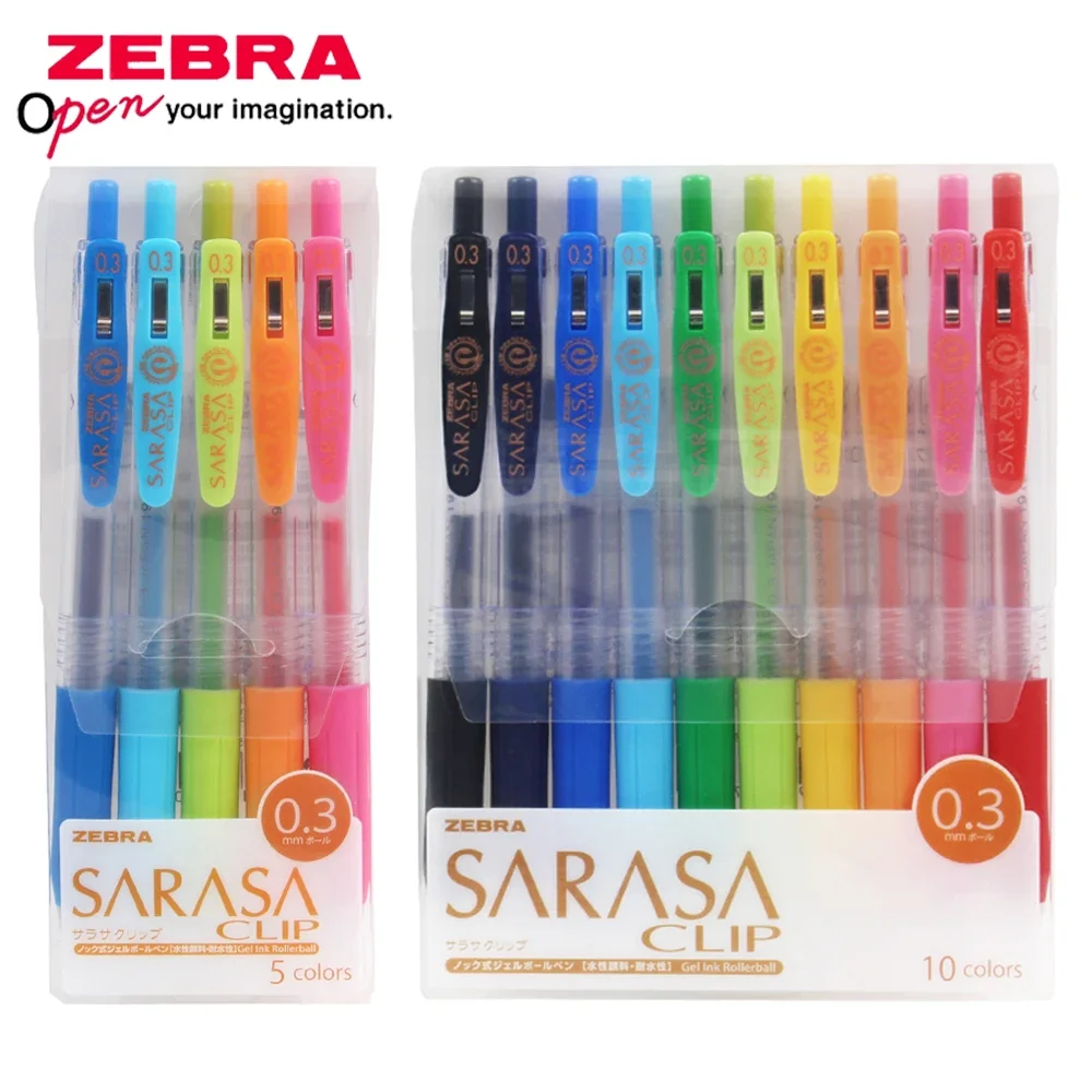 

Japan ZEBRA Gel Pen Set JJ15 Color 0.3mm Writing and Drawing Hand Account Water-based Pen Quick Drying Kawaii School Supplies