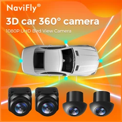 Navifly Car Kit 360 Panorama System 1080P AHD Right+Left+Front+Rear View Night Vision Camera for Android Radio Screen Multimedia