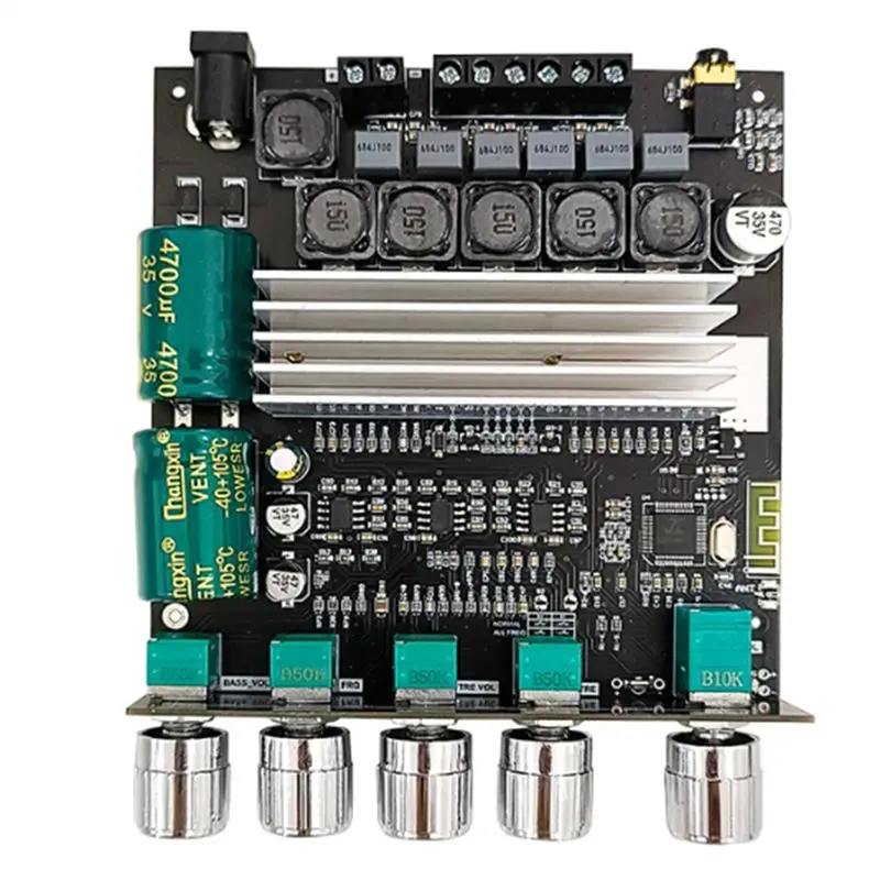 

FEDI-ZK-TB22 TPA3116D2 Bluetooth-плата усилителя для сабвуфера 2.1 Hi-Fi, мощный стереоусилитель 2X50W+100W для колонок