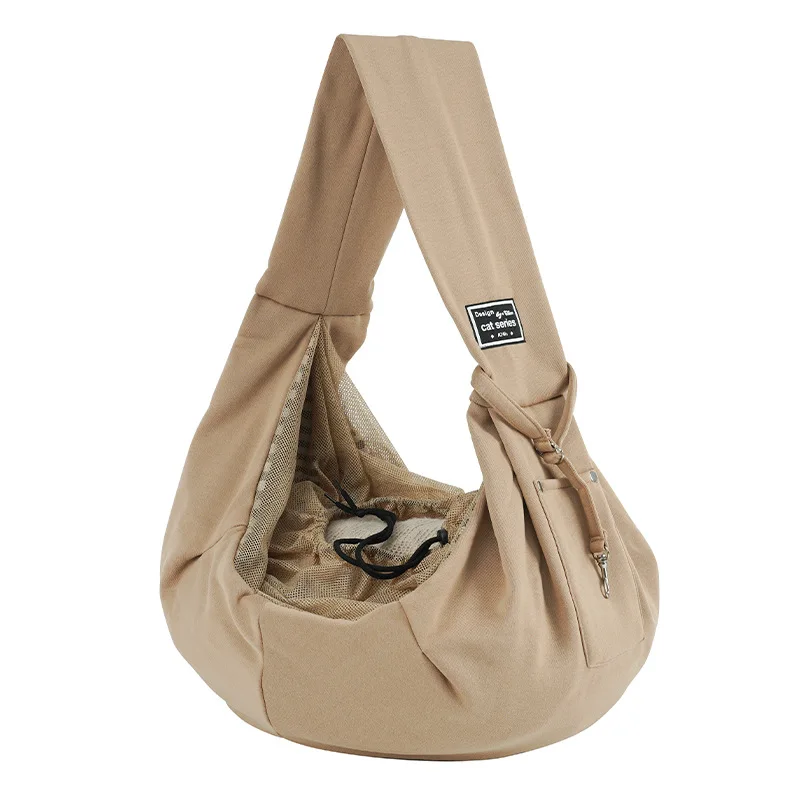 

Handmade Dog Bag Pet Kitten Carrier Outdoor Travel Handbag Canvas Single Shoulder Cat Bag Sling Comfort Tote Bag Breathable