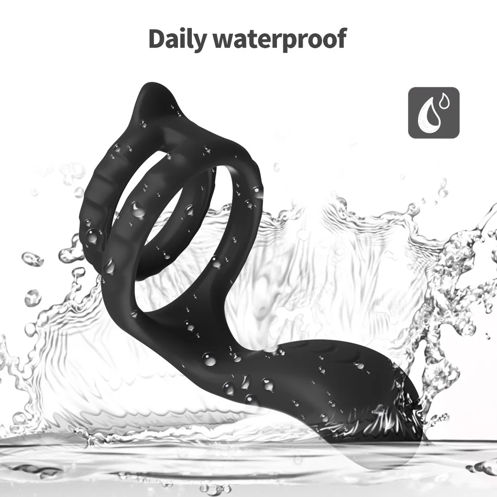 Anello del pene vibratore Cock Rings manicotto del pene eiaculazione ritardo del tempo coppia di castità maschile giocattoli del sesso per gli uomini erotici adulti Cockring