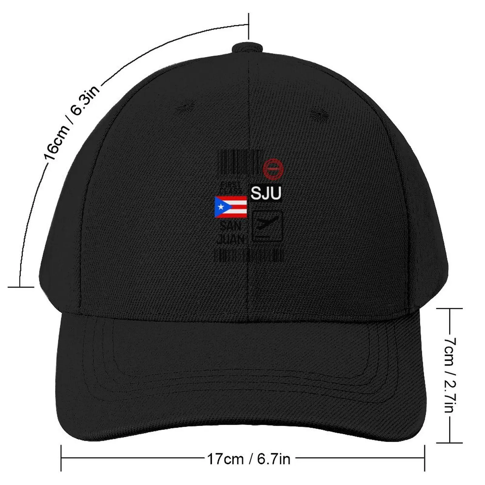 San Juan Puerto Rico Luis Mu?oz Marín International Airport Baseball Cap Vintage Men Luxury Brand Women's