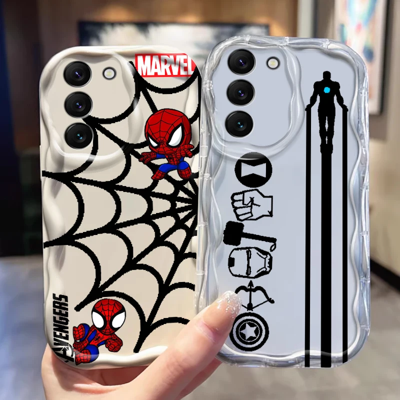 Loki Lron Spider Man Marvel For Samsung S24 S23 S21 S20 Ultra Plus FE A73 A72 A71 A51 A31 A05S A05 A04 5G Wave Oil Funda