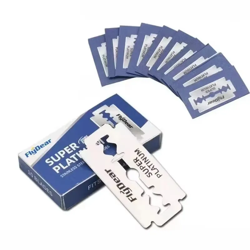 

10/40/80Pcs Stainless Razor Double Edge Razor Blades Men'S Safety Razors Professional Barber Tool Shave Hair Removal Razor