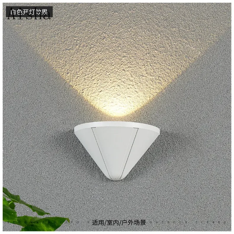 Indoor Led Waterproof Wall Lamp IP65 Outdoor Villa Yard Door Plate Wall Sconces for Home Decorate Hotel Bedroom Bedside Lamp