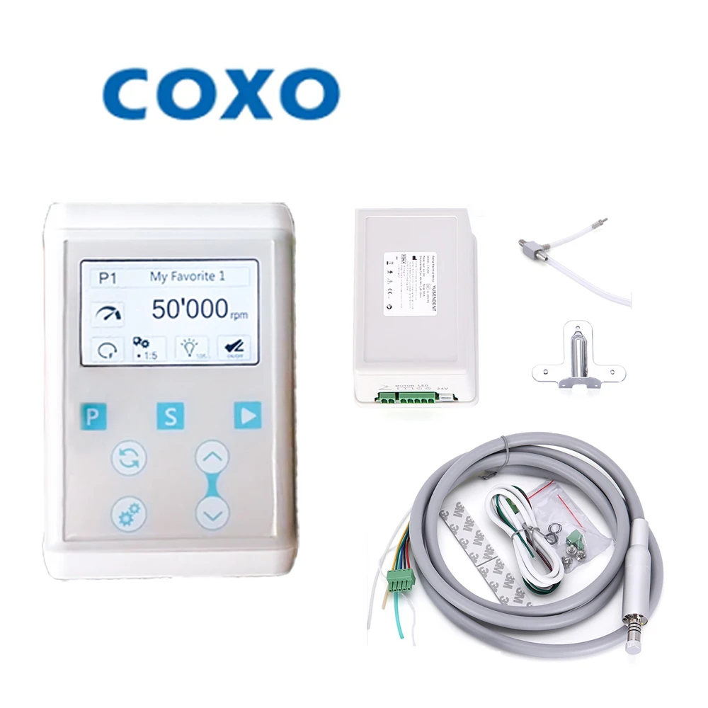 COXO Dental Electric Micromotor with Fiber Optic for Minimally Invasive Repair Polishing Preparation Brushless Motor C-PUMA INT+