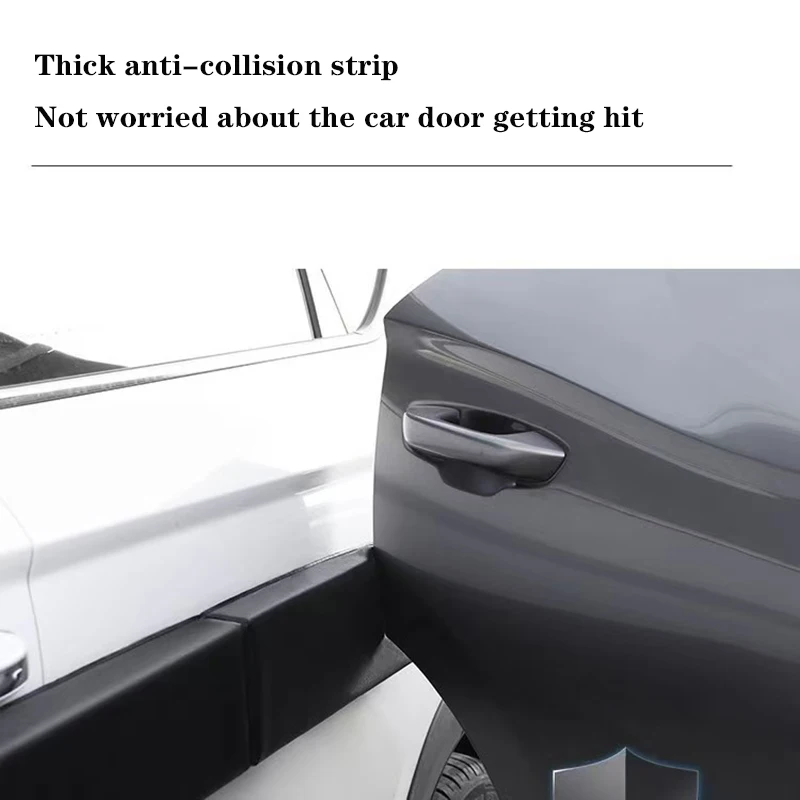 98x11x4CM Car Door Protector Magnetic Folding Connected Style Body Side Edge Guard Decorative Anti-scratch Protection Strips