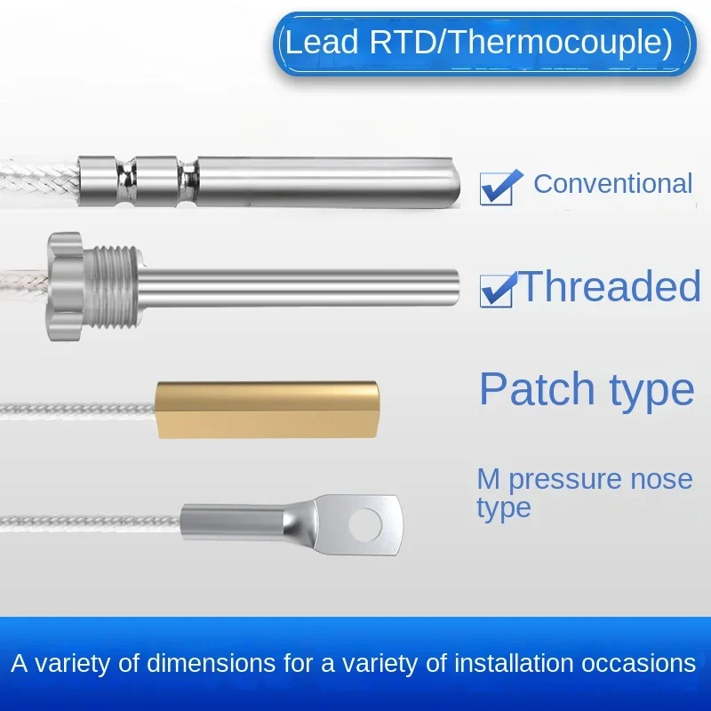 

Temperature sensor, industrial wear resistance and corrosion protection, water tank boiler patch type PT100