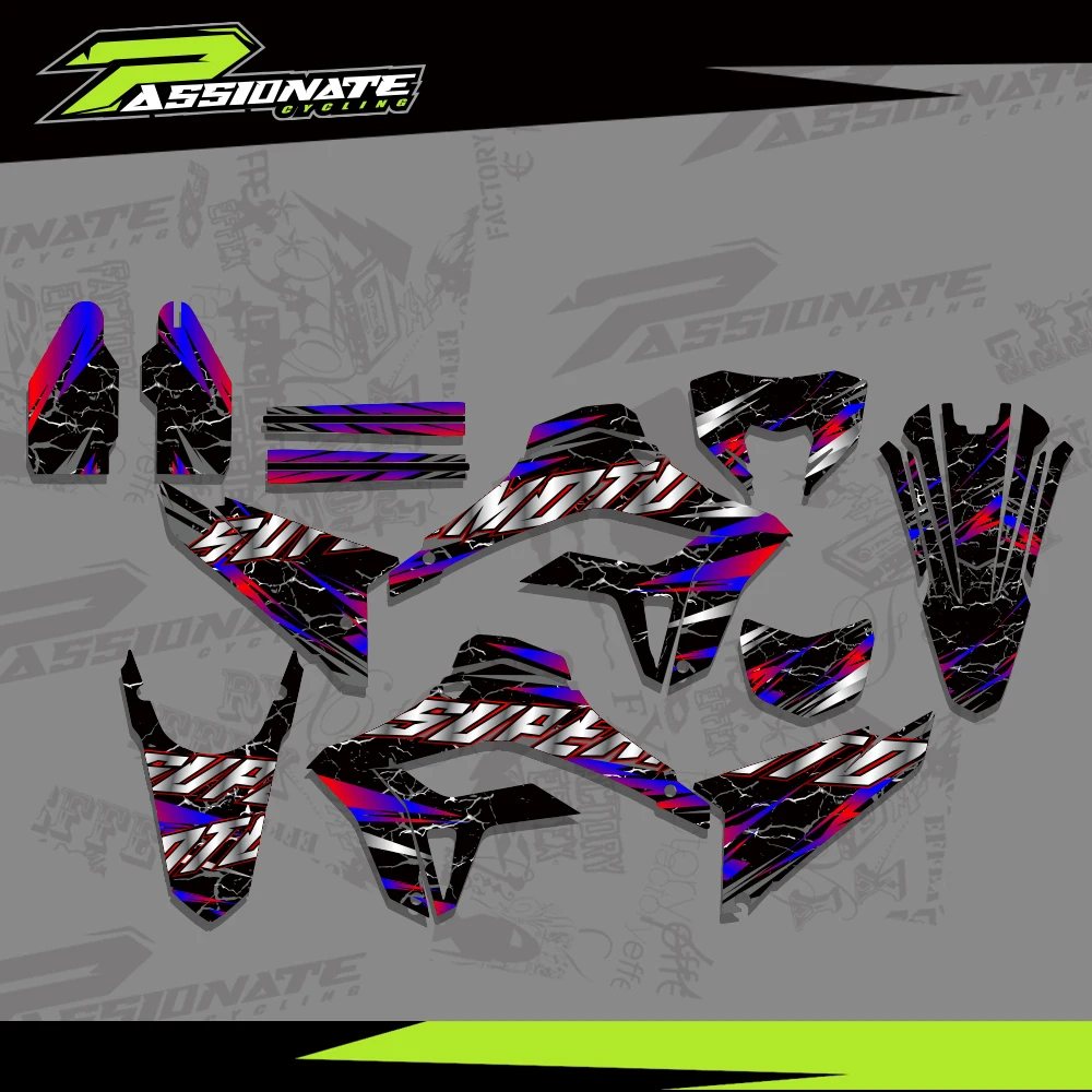 

Motorcycle Graphics DECALS STICKERS For Honda CRF 300L 300M CRF300L CRF300M 2021 2022 2023 2024 Motorbike Boby Decorative