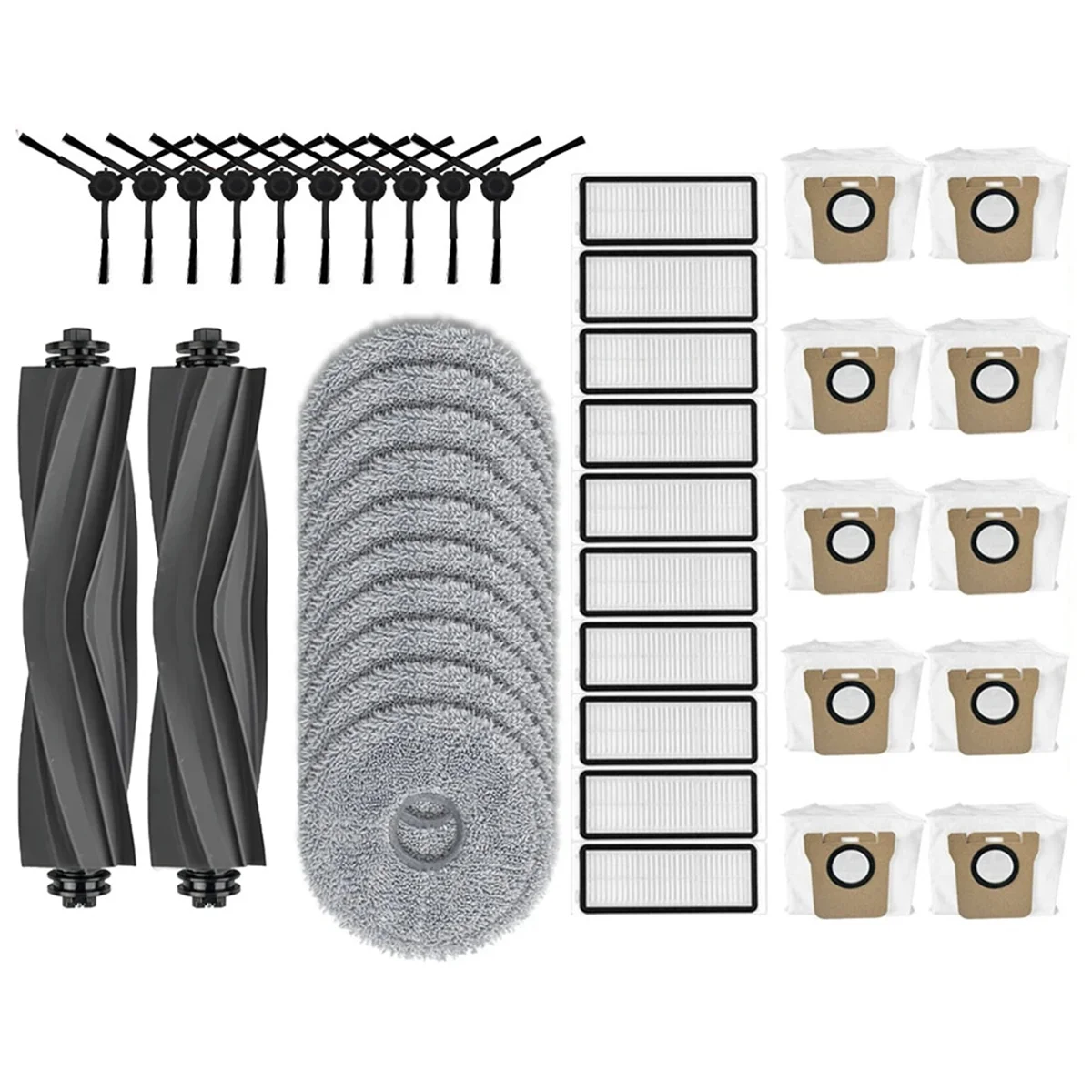M17K para Dreame Bot L20 Ultra Robot aspiradoras Cepillo Lateral principal paño de mopa filtro Hepa bolsas de polvo accesorios piezas de repuesto
