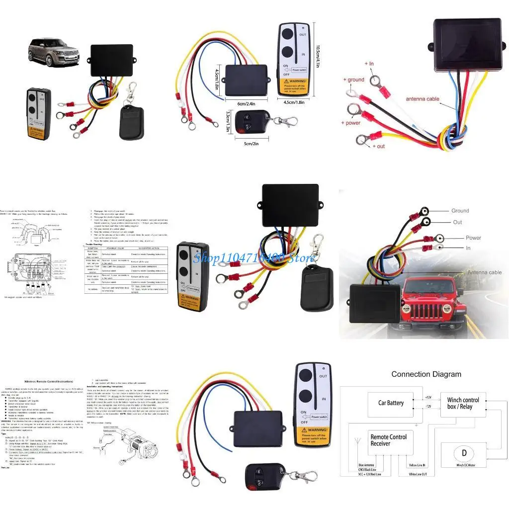 y1gd Winch Control System Wireless Winch Remote Handset Switch Controller
